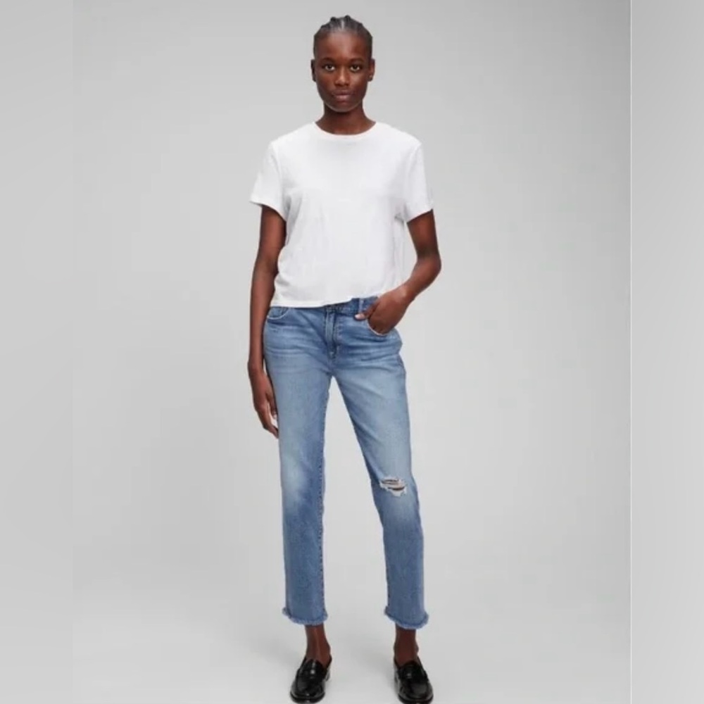 Gap Mid Rise Girlfriend Jeans